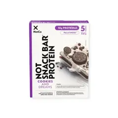 NOTCO - BARRAS DE PROTEINA NOTSNACK BAR 45GR 5 UND COOKIES AND DREAMS -