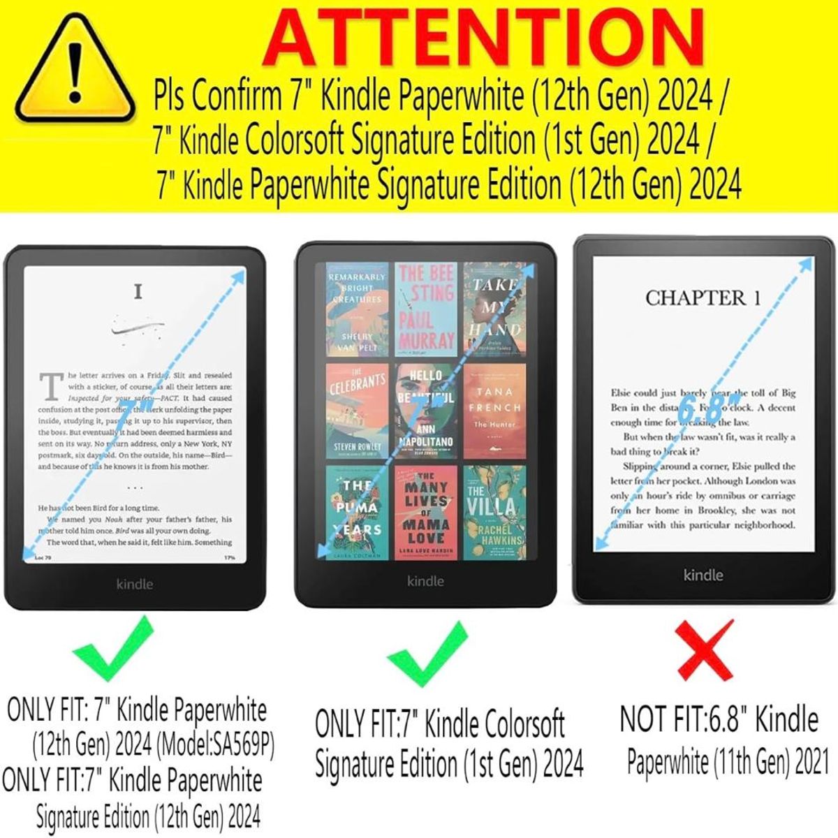 GENERICO - Protector De Pantalla Para Kindle Paperwhite 12th Gen 2024