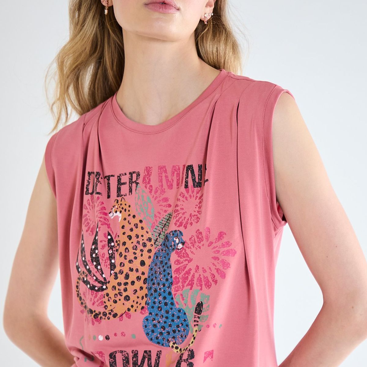 IO - Polera Sin Mangas Rosado Mujer Io