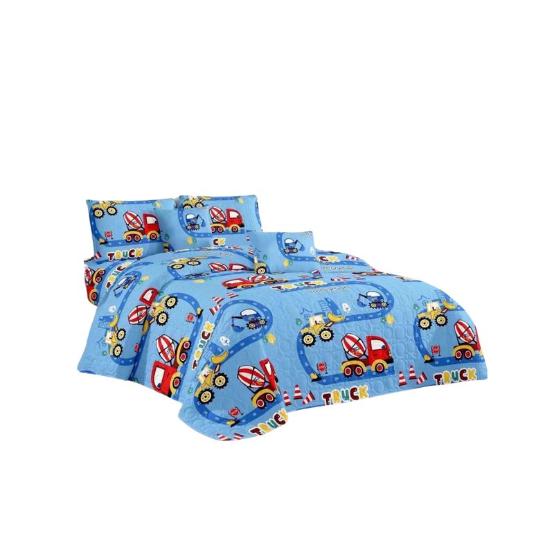 GENERICO - Cubrecama Quilt Verano 1.5 Plaza y Media Infantil 230X180 cm