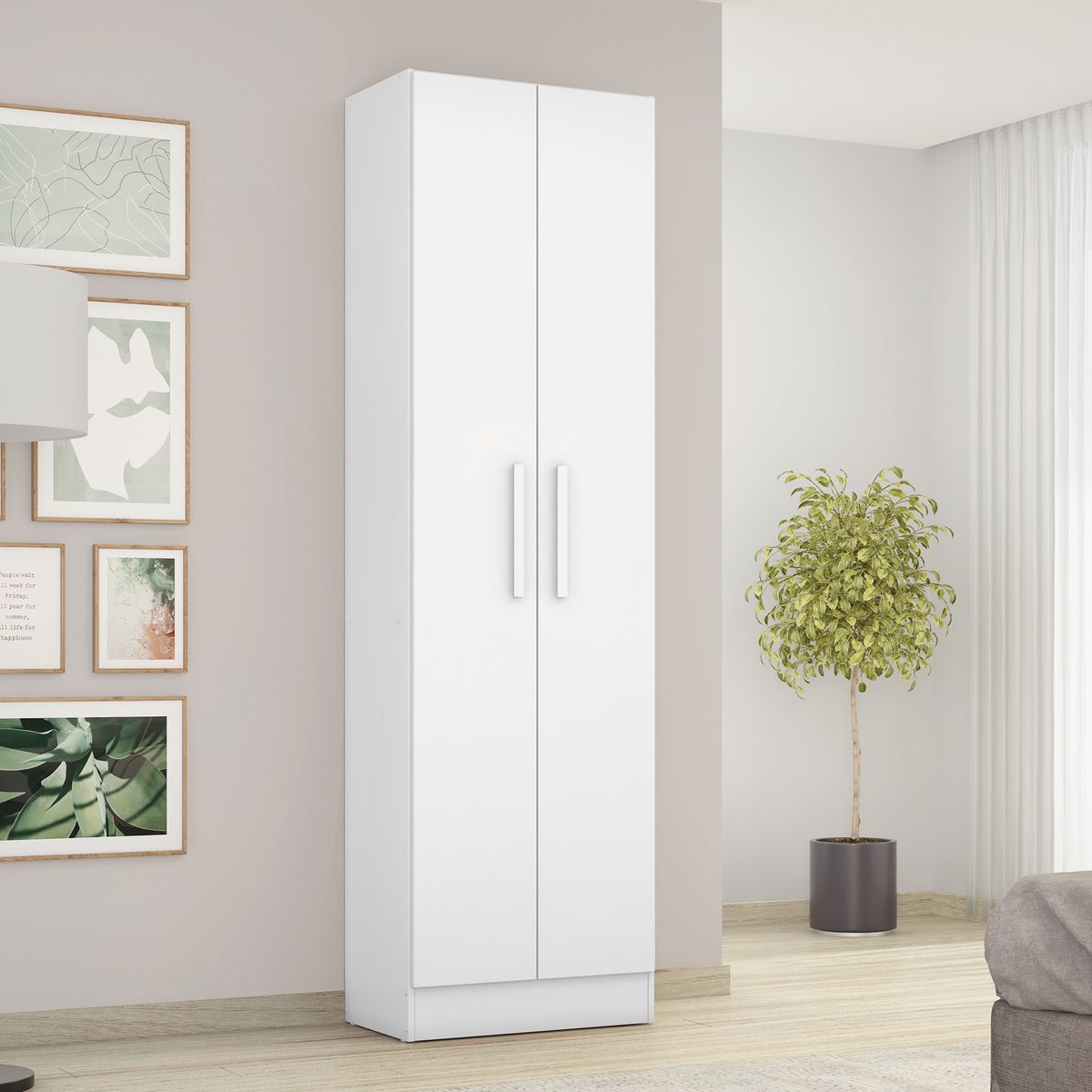 HOME MOBILI - Despensa Aurora Blanco 2 Puertas