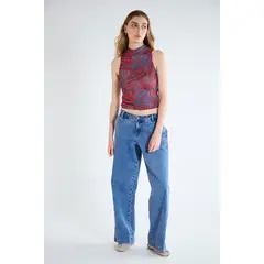 IO - Polera Sin Mangas Rojo Mujer
