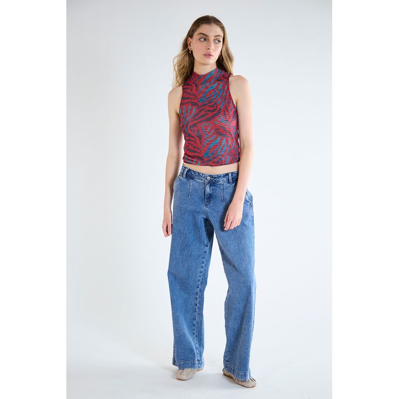 IO - Polera Sin Mangas Rojo Mujer Io