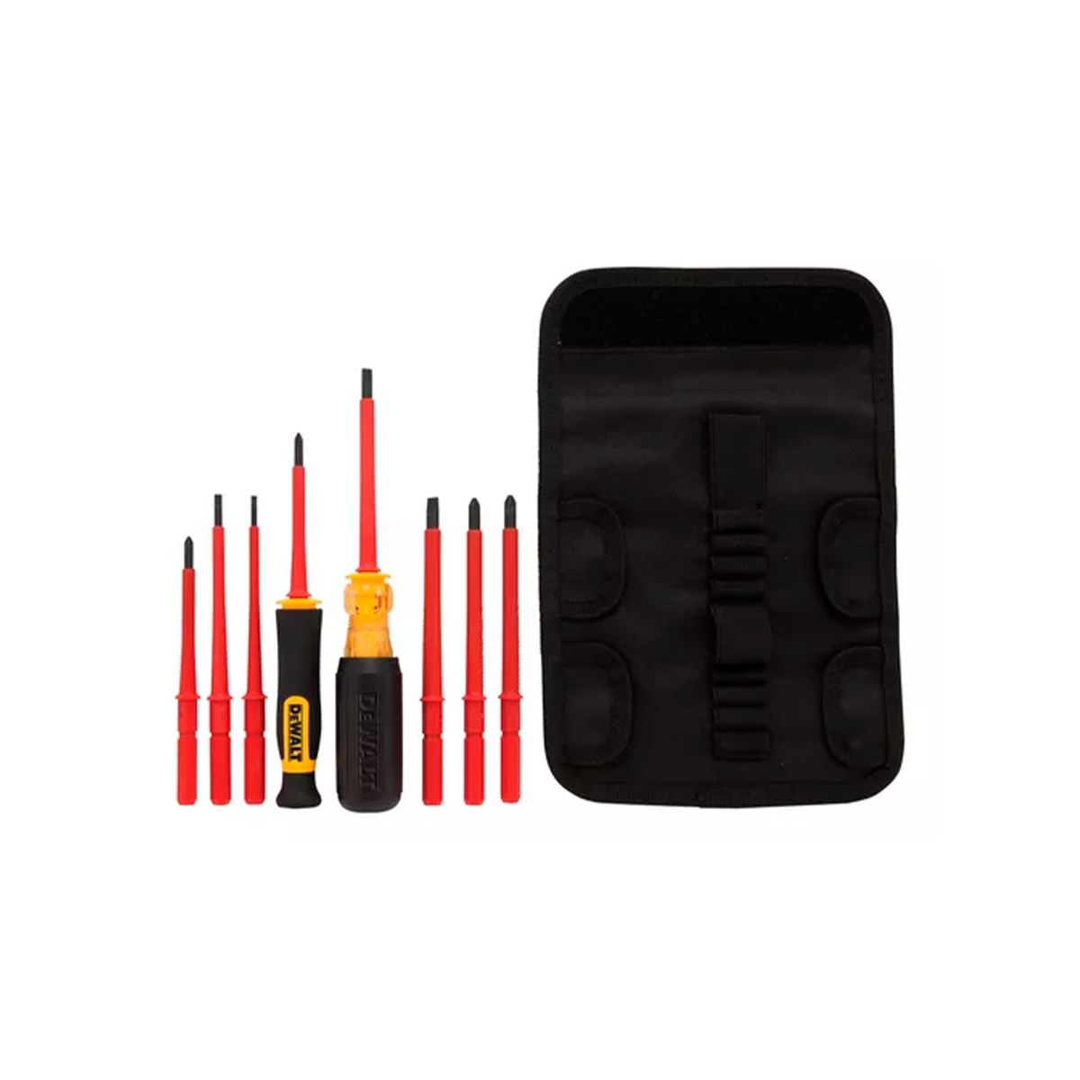 DEWALT - Kit 10 pzas Destornilladores Aislados Dewalt Dwht66417