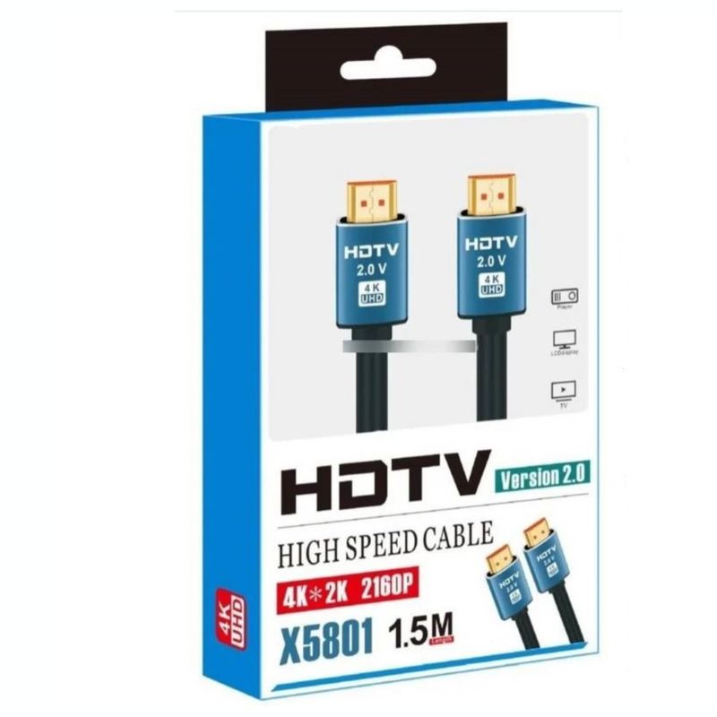 GENERICO - Cable HDMI 1.5 Metros Hdtv 4k ultraHD 1080P  compatible