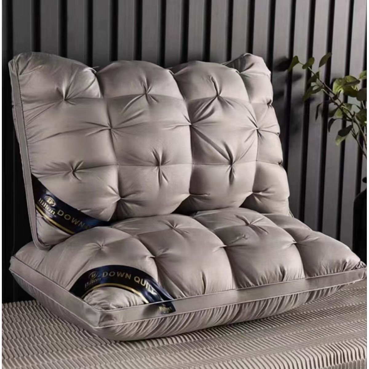 GENERICO - Almohada rectangular 50x70cm Color Gris 1 UND