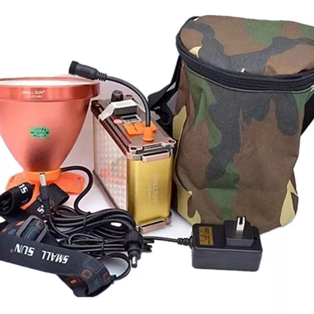 GENERICO - Linterna Foco Led 1200w reales Caza Camping Minero Lampara