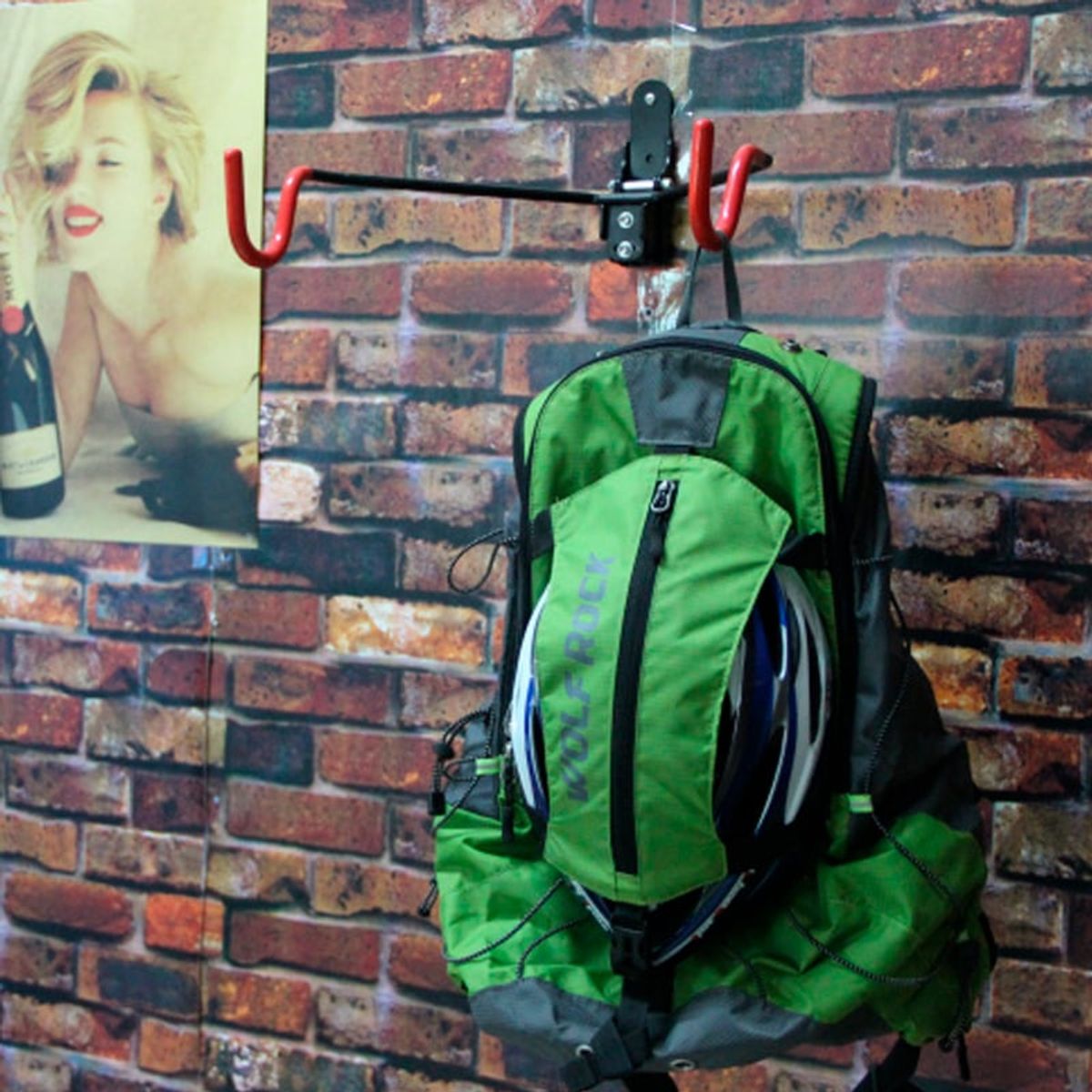 VOLMARK - Gancho Soporte Porta Bicicleta Muro Colgador En T