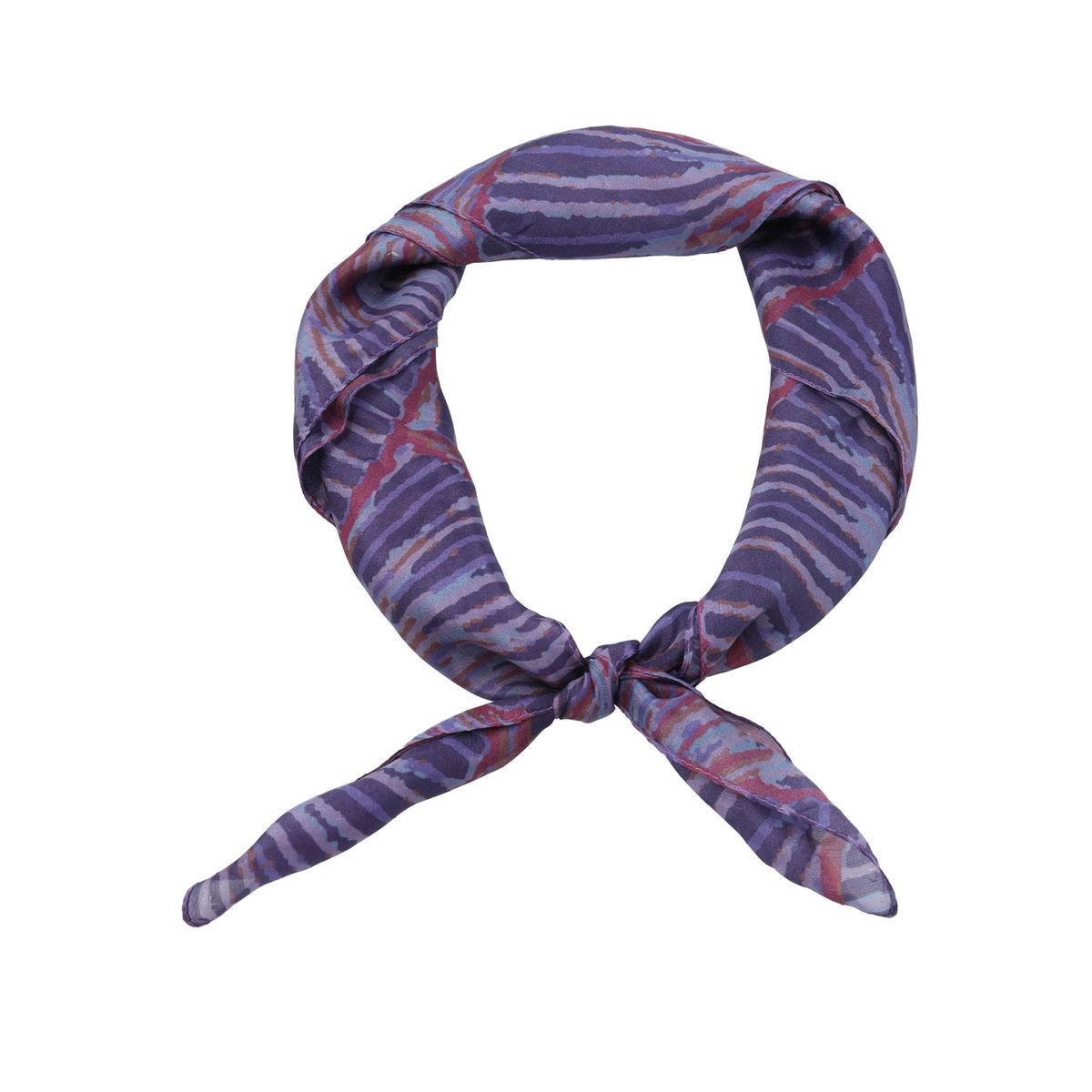 ROCKFORD - Pañuelo Morado Seda Tirreno Mujer ROCKFORD
