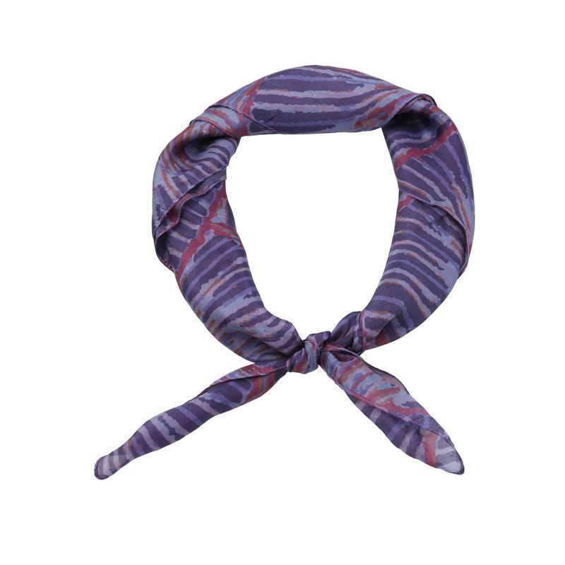 ROCKFORD - Pañuelo Morado Seda Tirreno Mujer ROCKFORD