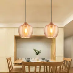 ELECTRICA STORE - Lámpara Colgante Vidrio 26cm Ambar