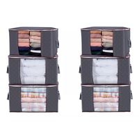 6 Unidades Organizador De Bolsas De Almacenamiento De Ropa