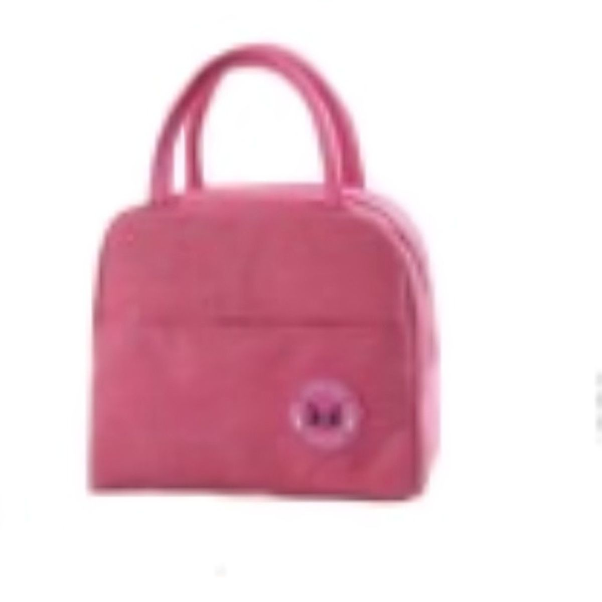 OEM - Lonchera Termica Escolar Infantil Color Liso Rosado