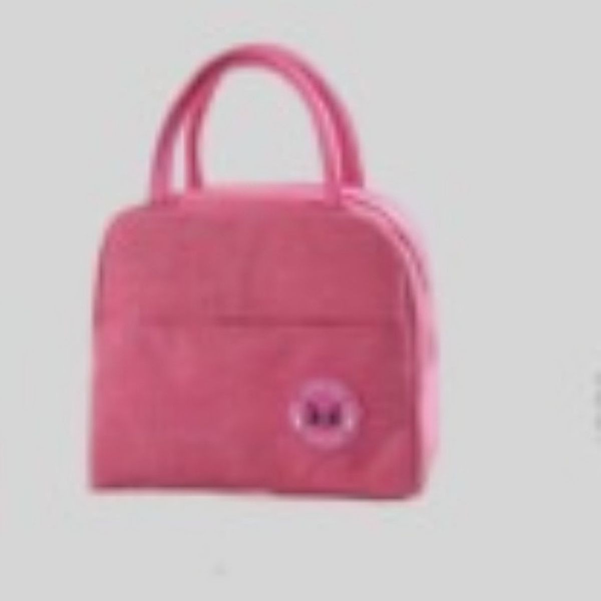 OEM - Lonchera Termica Escolar Infantil Color Liso Rosado