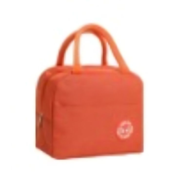 OEM - Lonchera Termica Escolar Infantil Color Liso Naranja