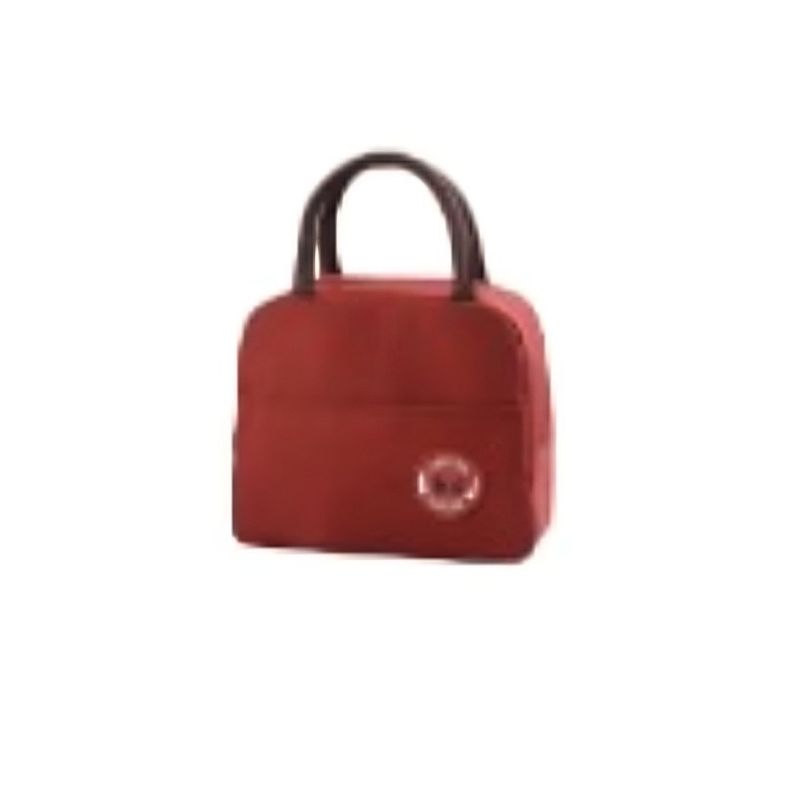 OEM - Lonchera Termica Escolar Infantil Color Liso Rojo