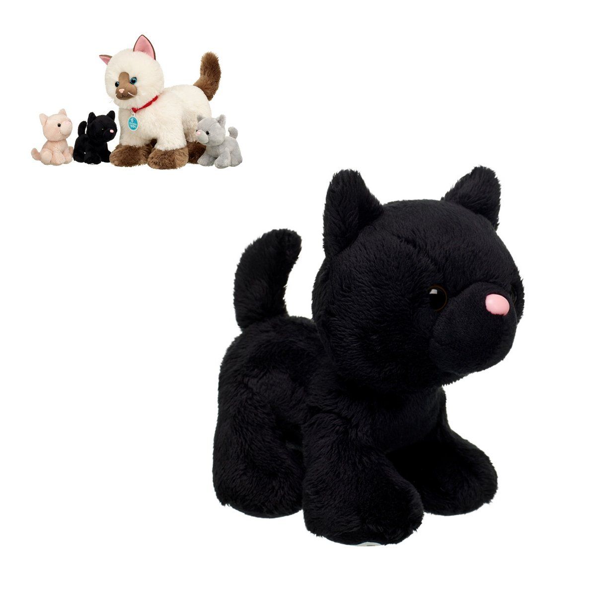 BUILD A BEAR - Mini peluche Build a Bear gato negro colección
