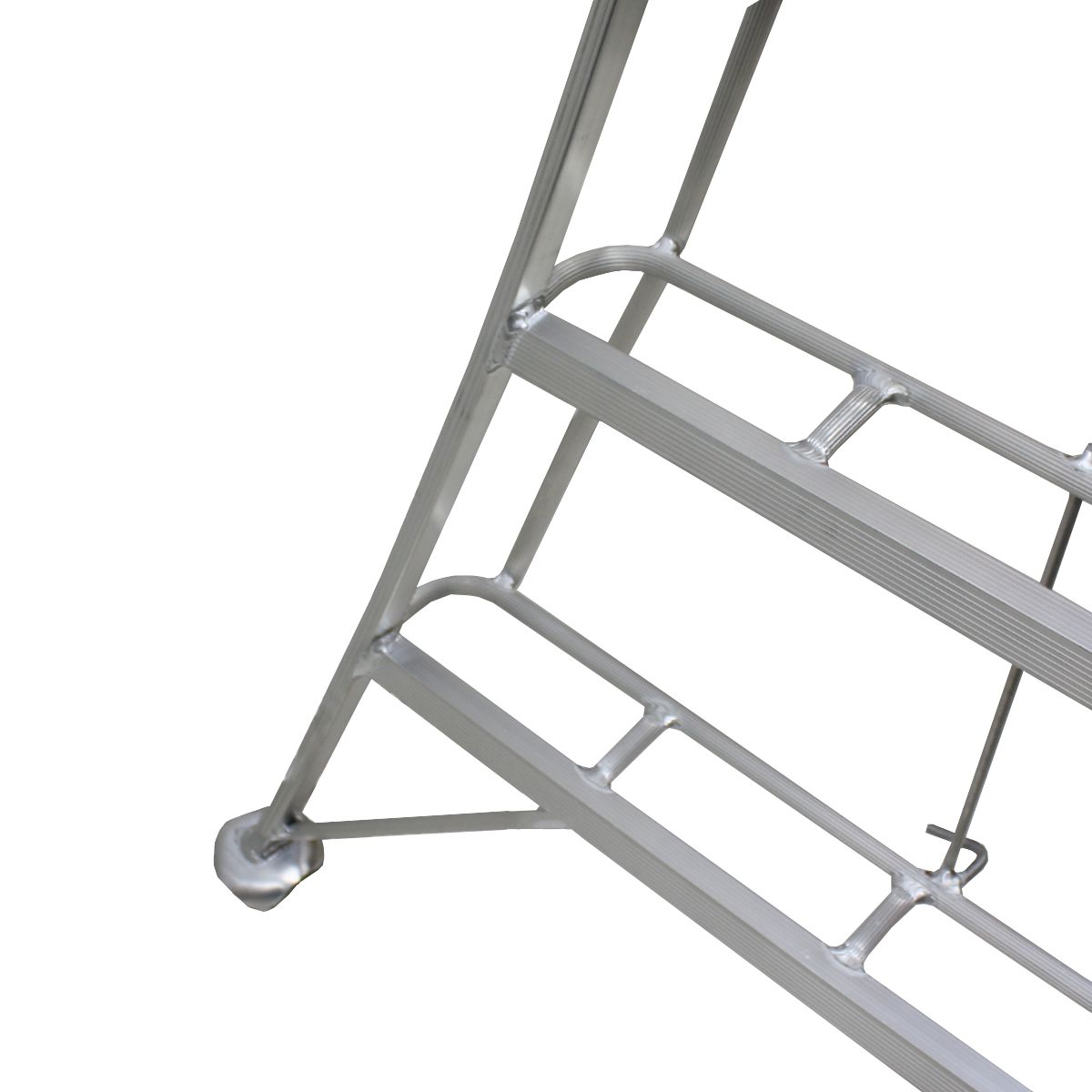 QRUBBER - Escalera Cosechera de Aluminio 2.4mt - 8 peldaños QRubber