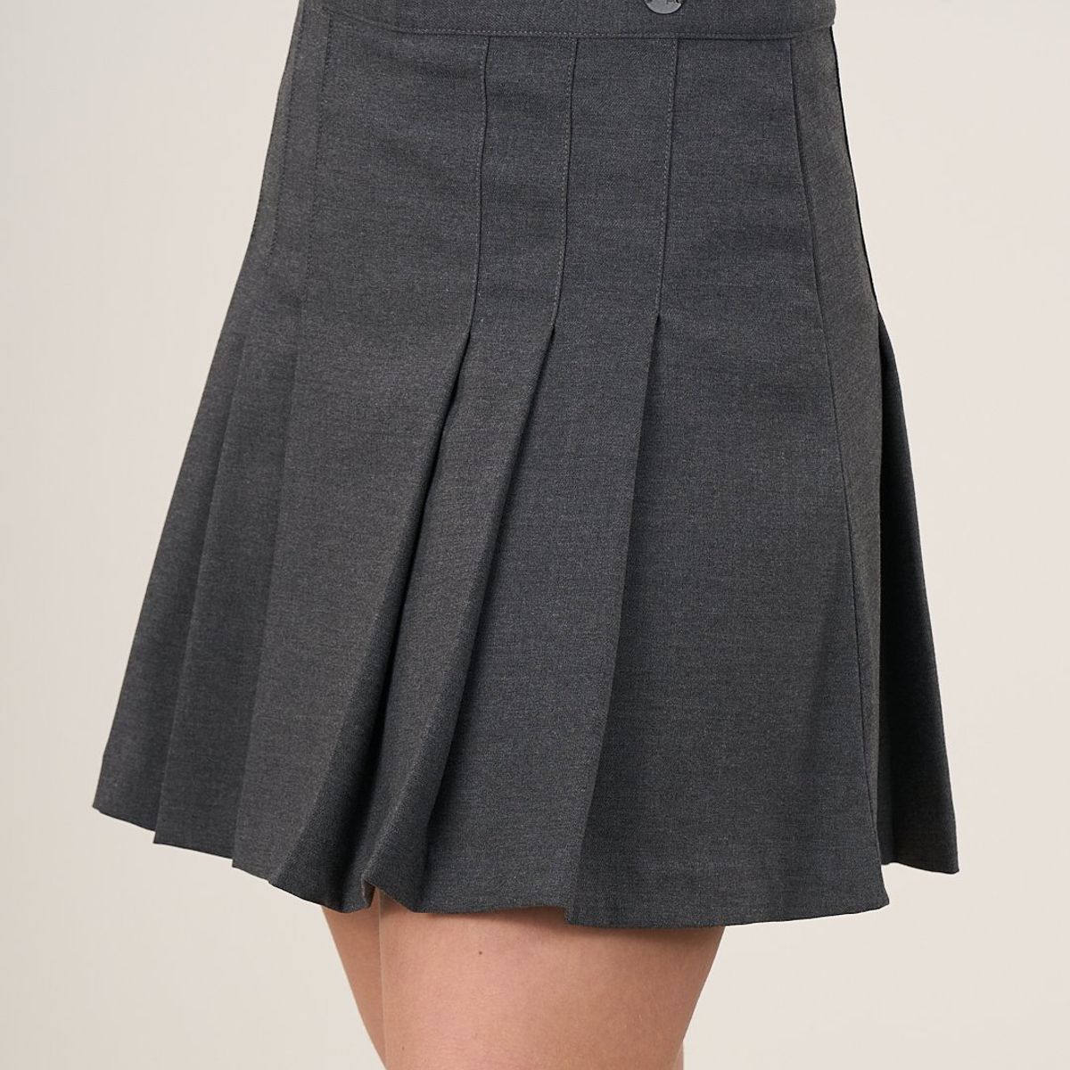 POLEMIC - Falda Escolar Azul o Gris Talla 38 a 48 Uniforme Polemic
