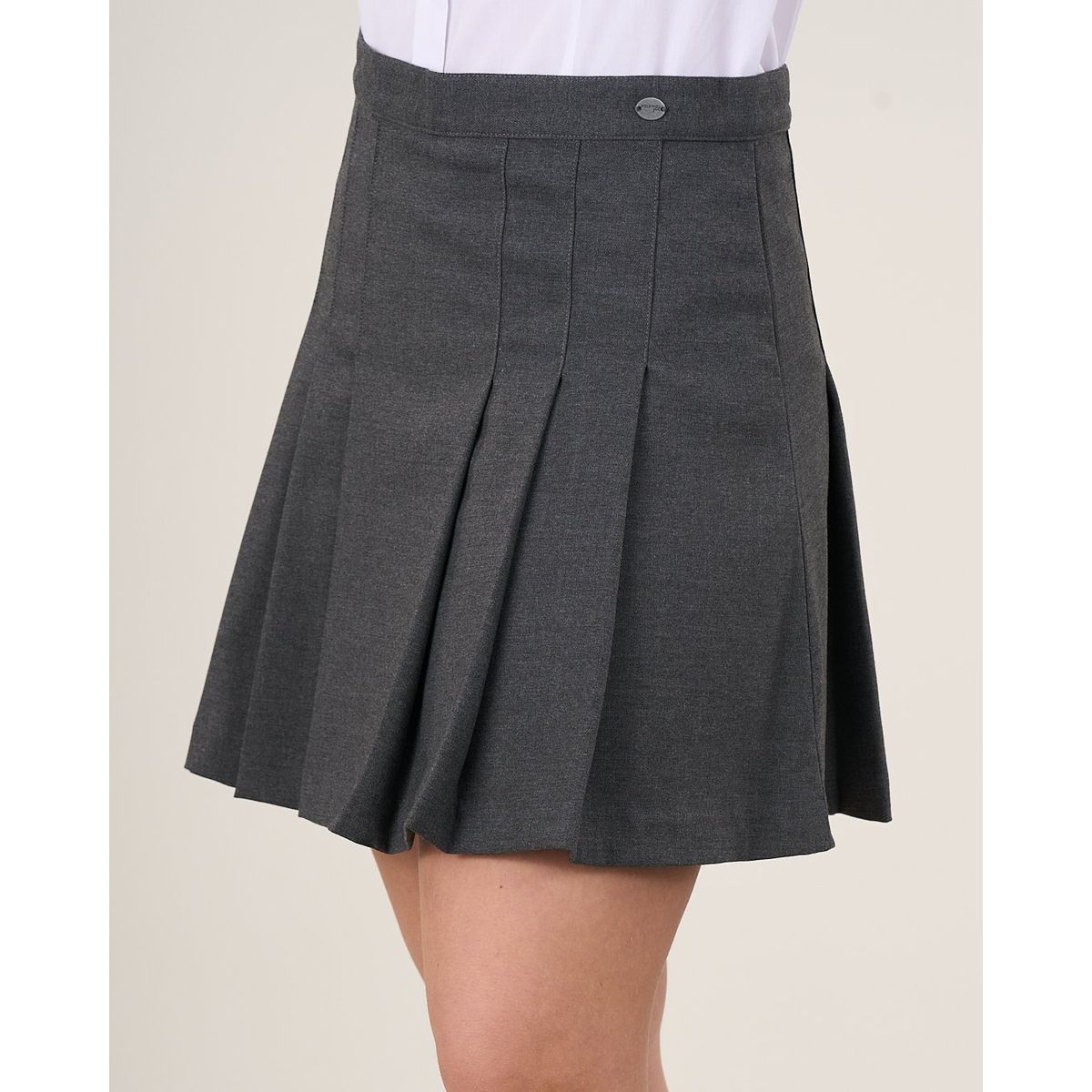 POLEMIC - Falda Escolar Azul o Gris Talla 38 a 48 Uniforme Polemic