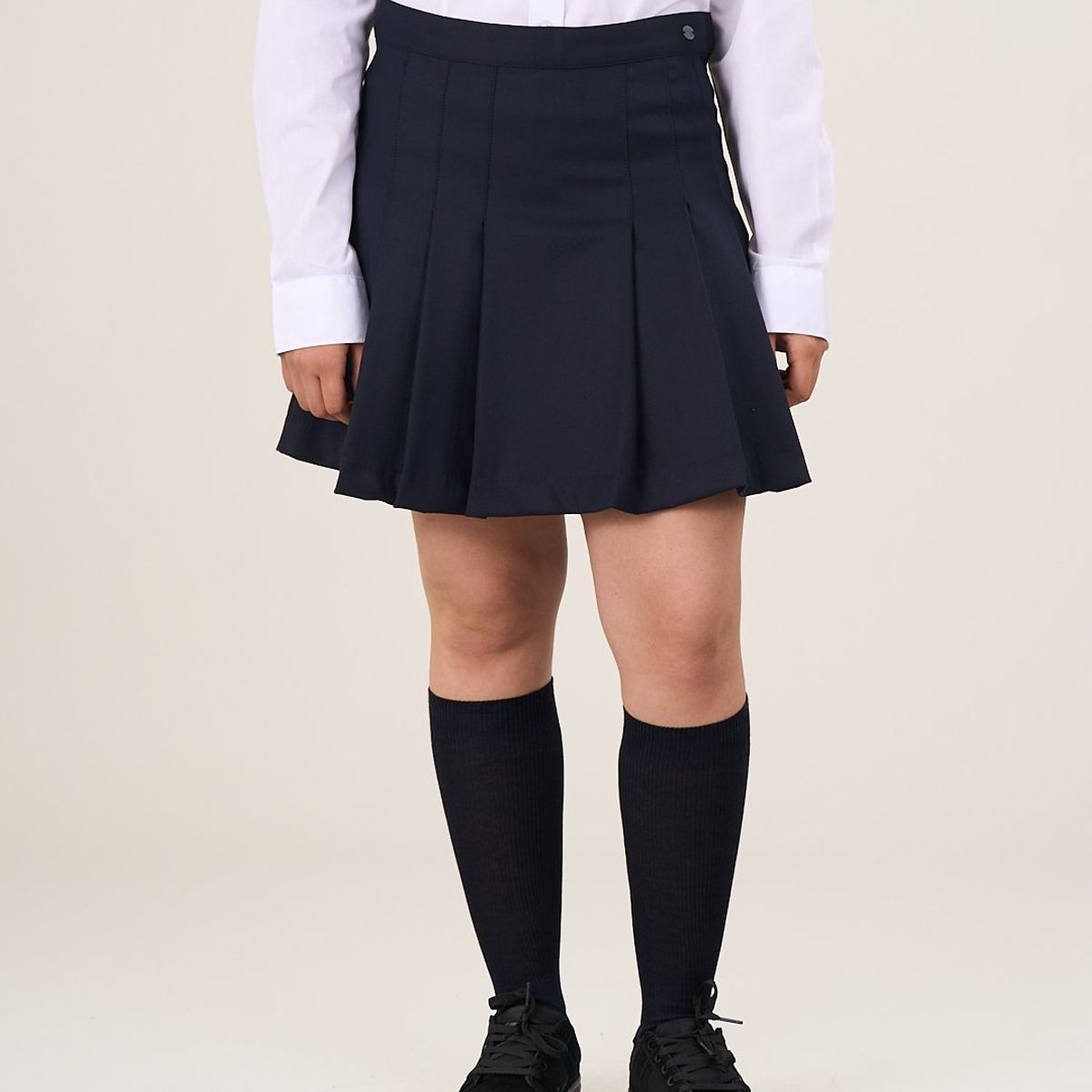 POLEMIC - Falda Escolar Azul o Gris Talla 38 a 48 Uniforme Polemic