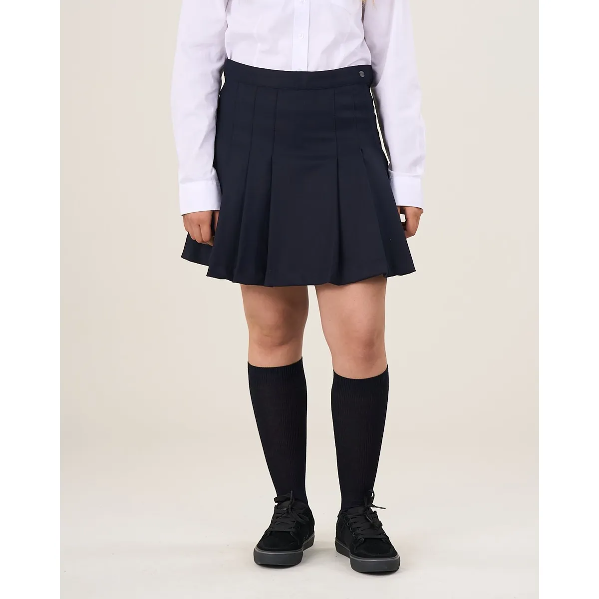 POLEMIC - Falda Escolar Azul o Gris Talla 38 a 48 Uniforme Polemic