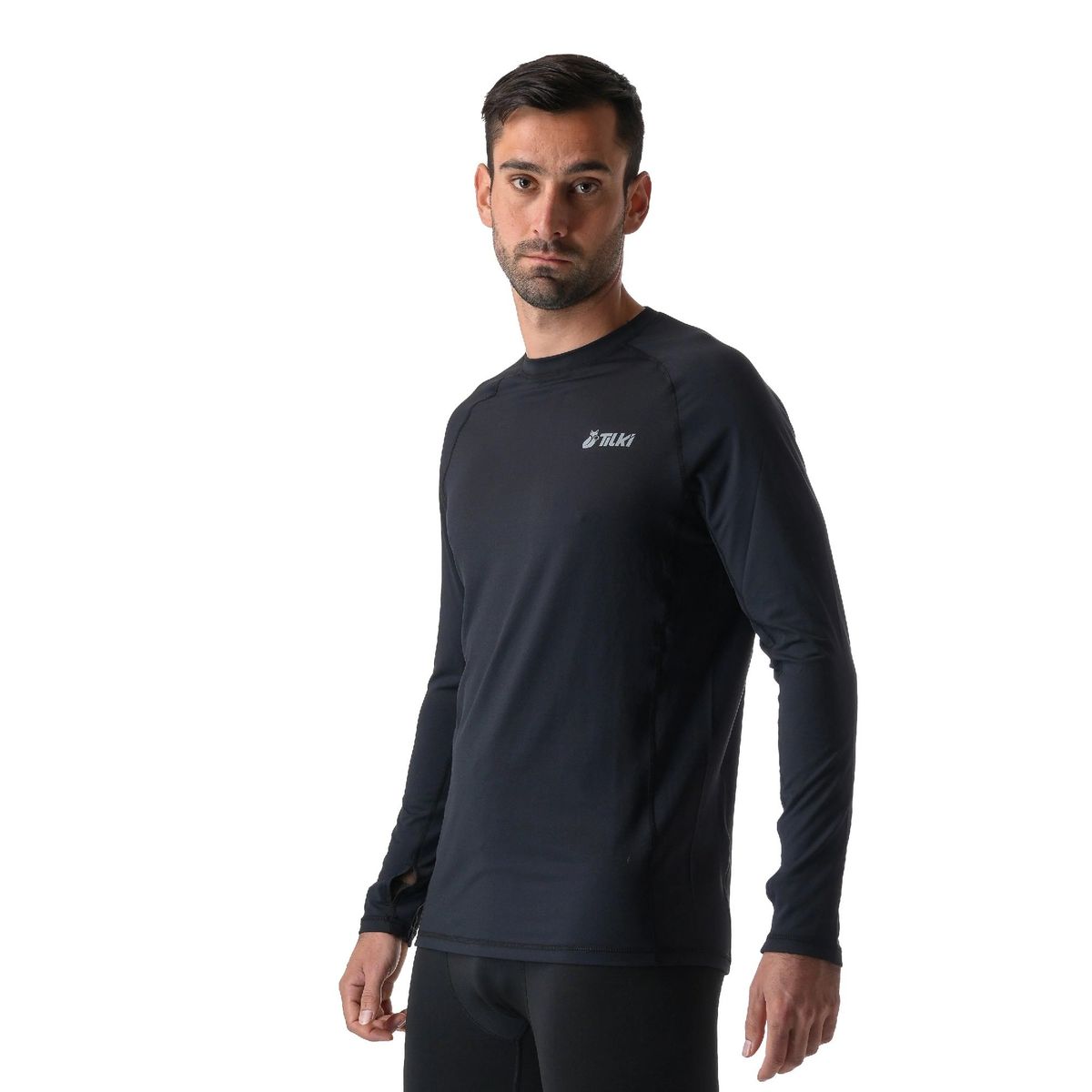 TILKI - Polera Tilki Primera Capa Hareket Negra Tenis Padel