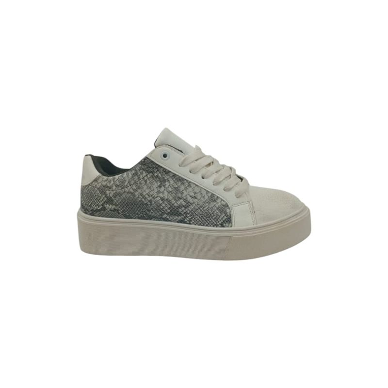 HERIEL - Zapatilla Blanca Print Mujer.