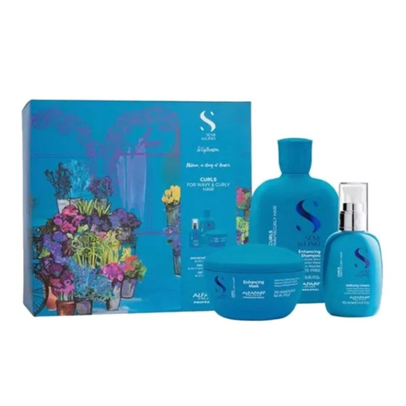 ALFAPARF MILANO - KIT SHAMPOO + MASCARILLA + CREMA RIZOS ALFAPARF SDL CURLS.-