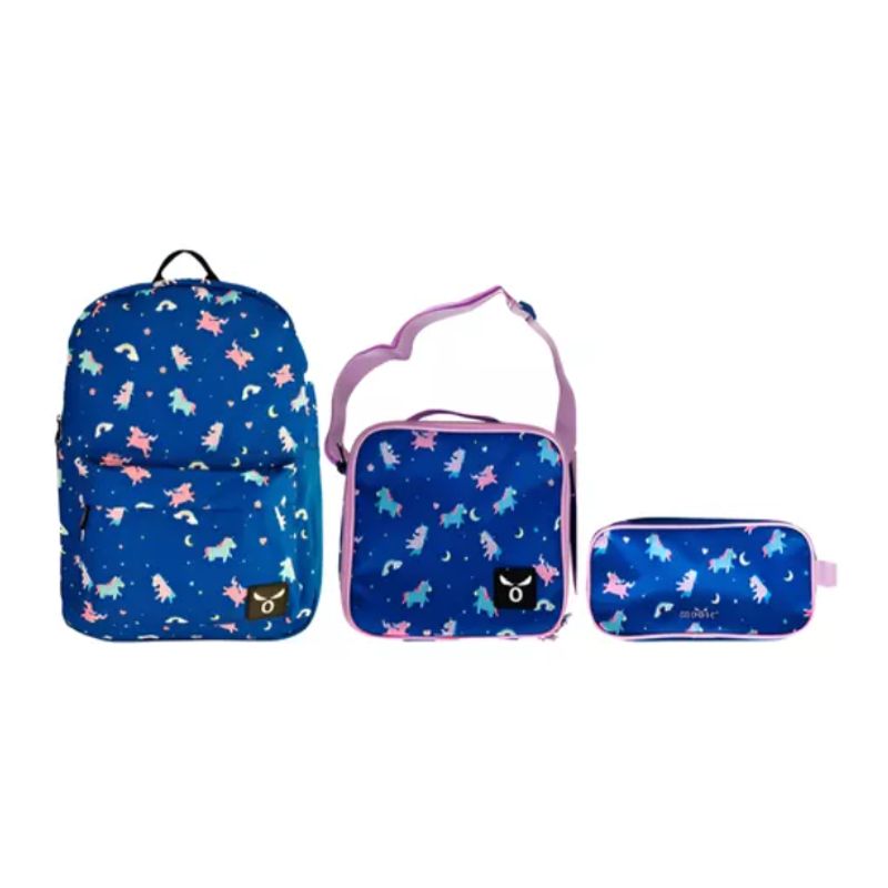 MOOSE - Pack Mochila Lonchera Estuche Kids Stars Moose