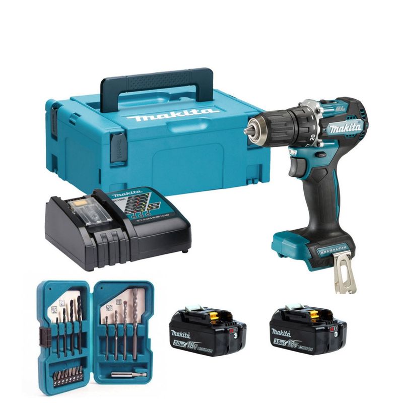 MAKITA - Taladro atornillador DDF487+2 baterias y cargador Makita