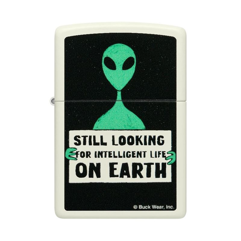 ZIPPO - Encendedor Zippo Buck Wear Alien Design Blanco ZP46092 - Blanco