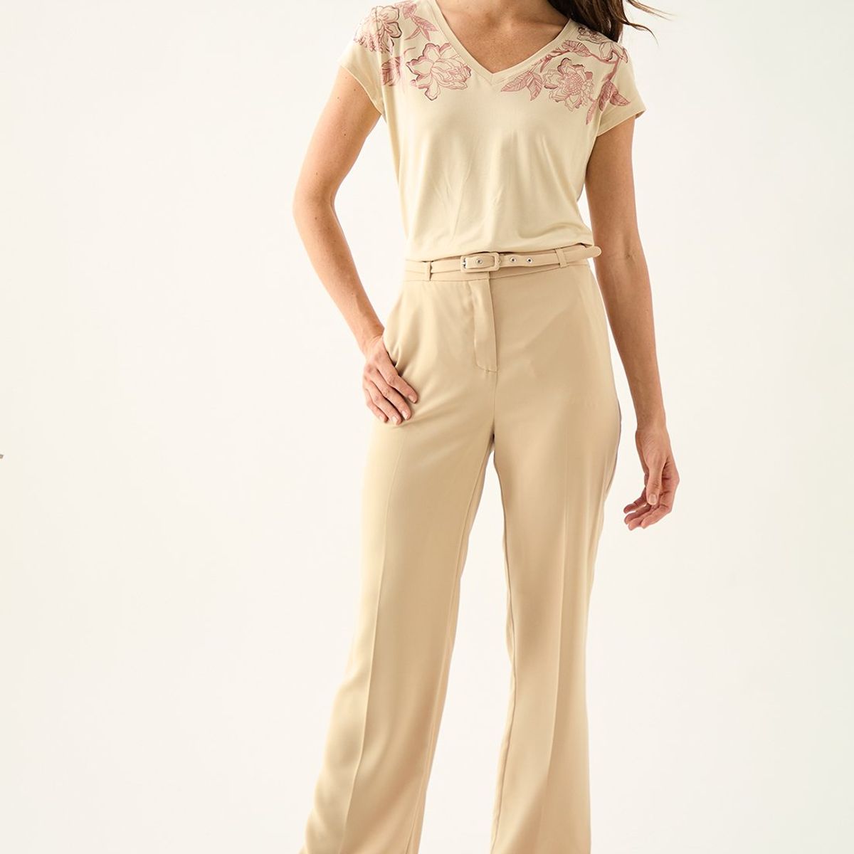 ASH - Pantalon Beige Mujer Ash