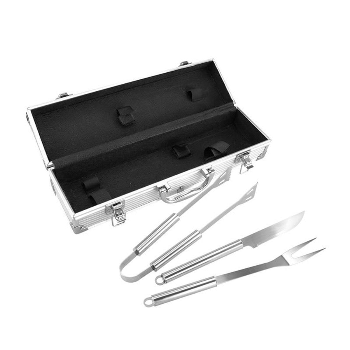 FOLD - Set Metálico BBQ Deluxe con 3 Herramientas