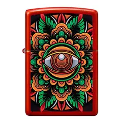 ZIPPO - Encendedor Counter Culture Eye Rojo ZP48678 - Rojo