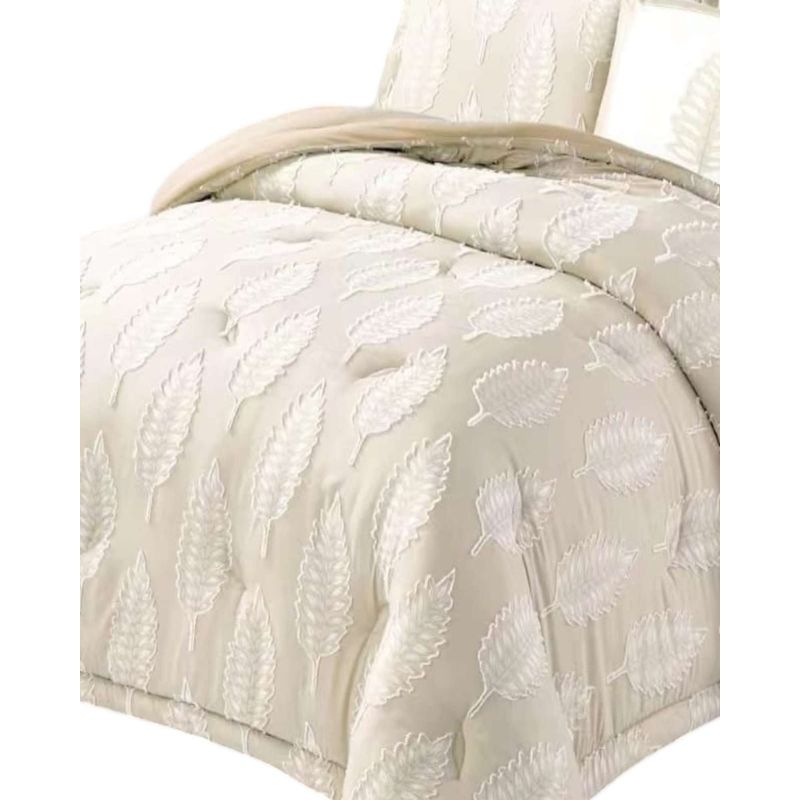 GENERICO - CUBRECAMA SEMI ACOLCHADO 2 PLAZAS + 2 FUNDAS DE ALMOHADAS