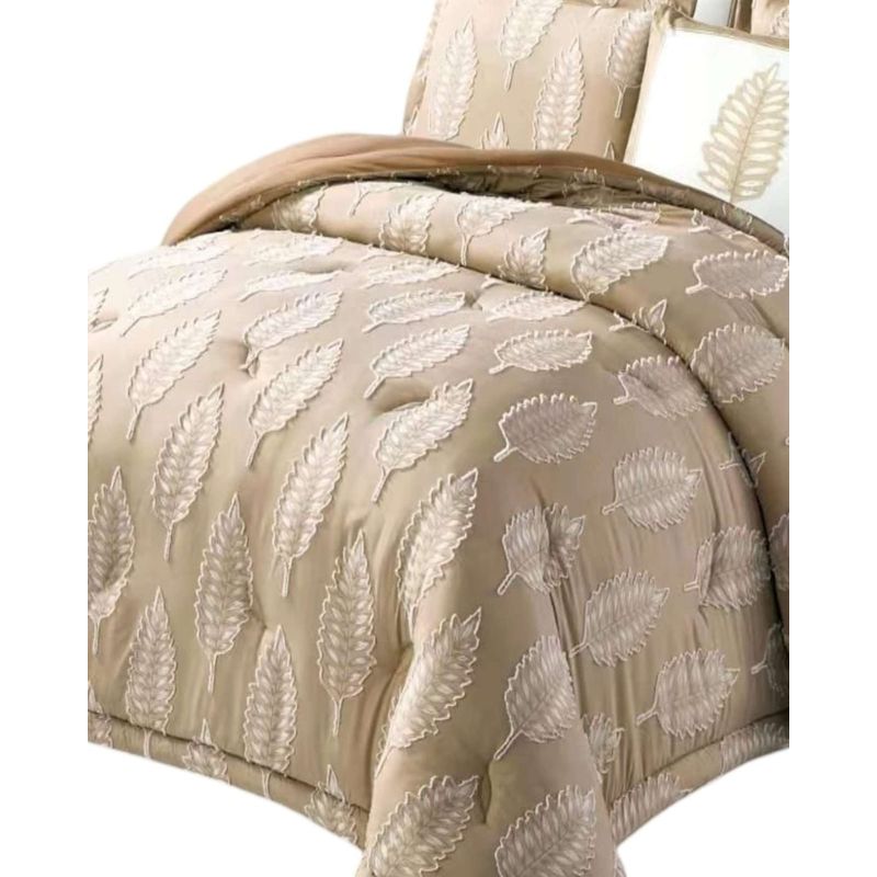 GENERICO - CUBRECAMA SEMI ACOLCHADO 2 PLAZAS + 2 FUNDAS DE ALMOHADAS