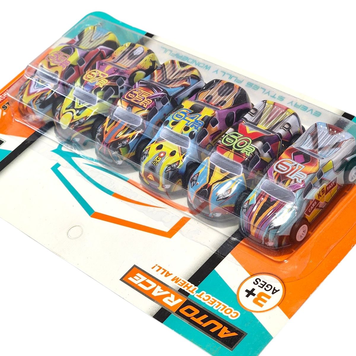 OEM - Set 6 autitos Multicolor Auto Race 55254