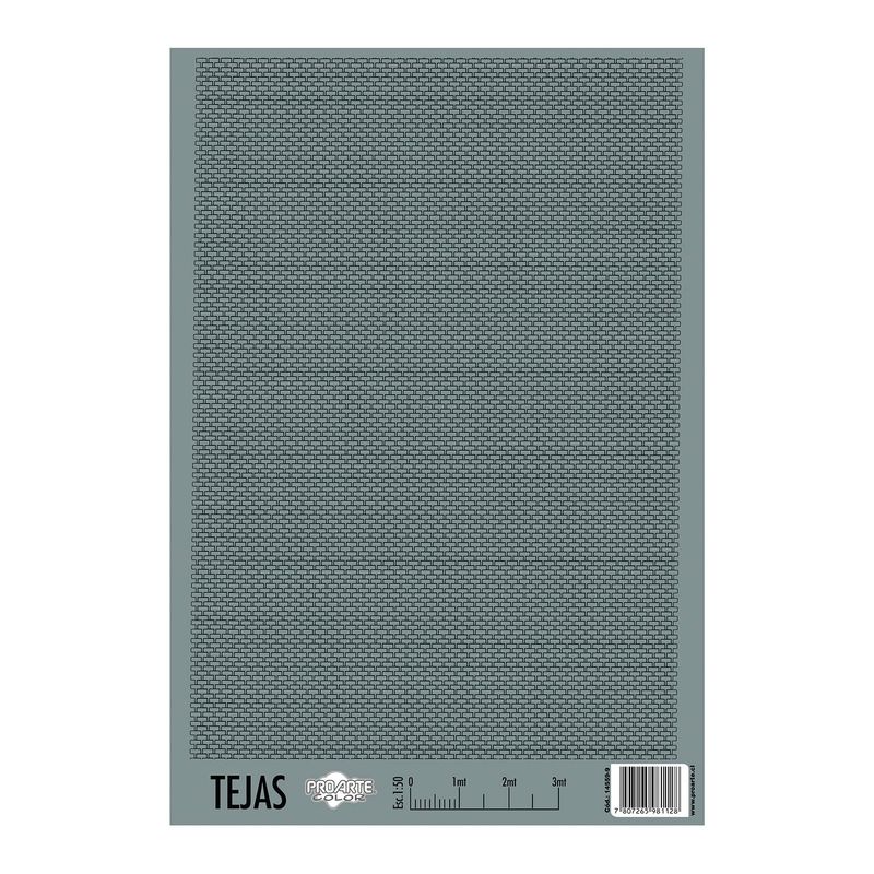 PROARTE - Forro Maqueta Tejas Gris Proarte