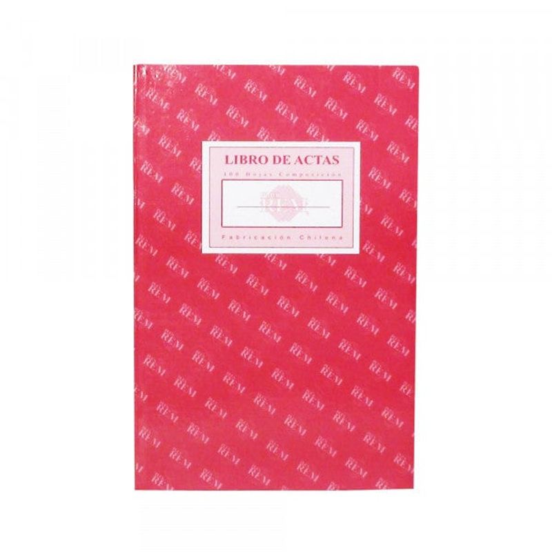 GENERICO - Libro De Actas 100Hjs Lineal Foliado Composición Rem