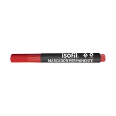 ISOFIT - Plumon Permanente Punta Redonda Rojo