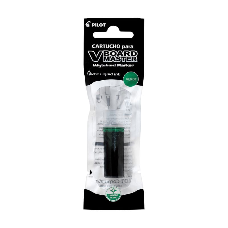 PILOT - Recarga Marcador Pizarra V Board Master Color Verde Pilot