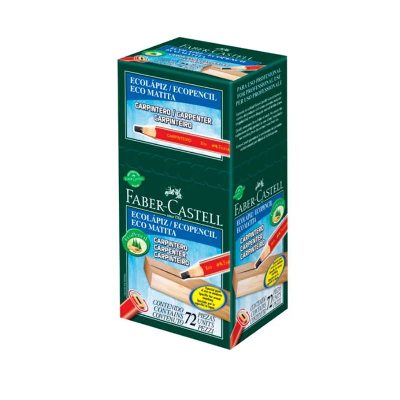FABER-CASTELL - Caja de Lapices Carpintero 72 Un Ecolapiz