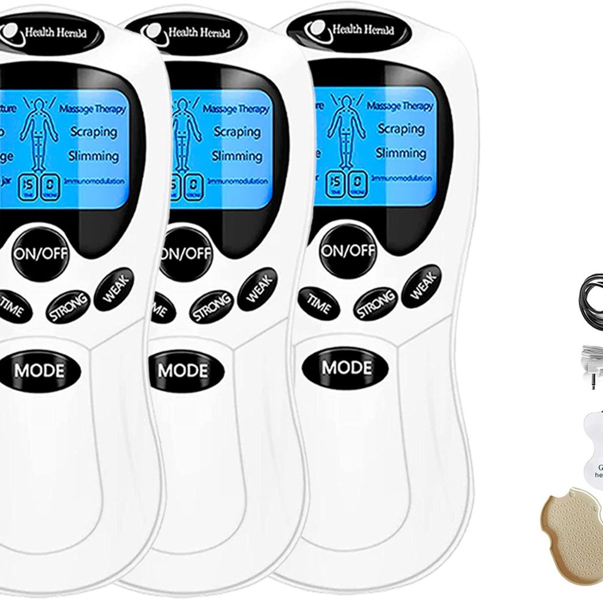 GENERICO - Pack 3 Electroestimulador Maquina De Masajes Electrofisico