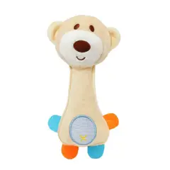 GENERICO - Hermoso peluche sonajero para bebe osito 20 CM