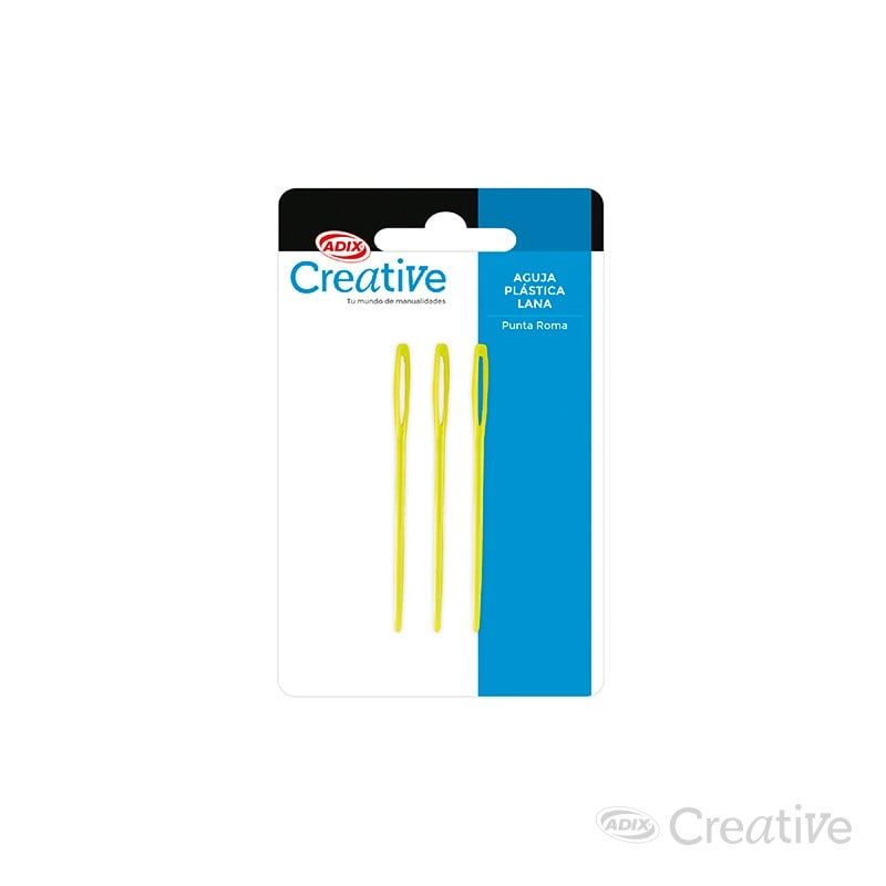CREATIVE - Set 3 Agujas Plasticas Lana Creative