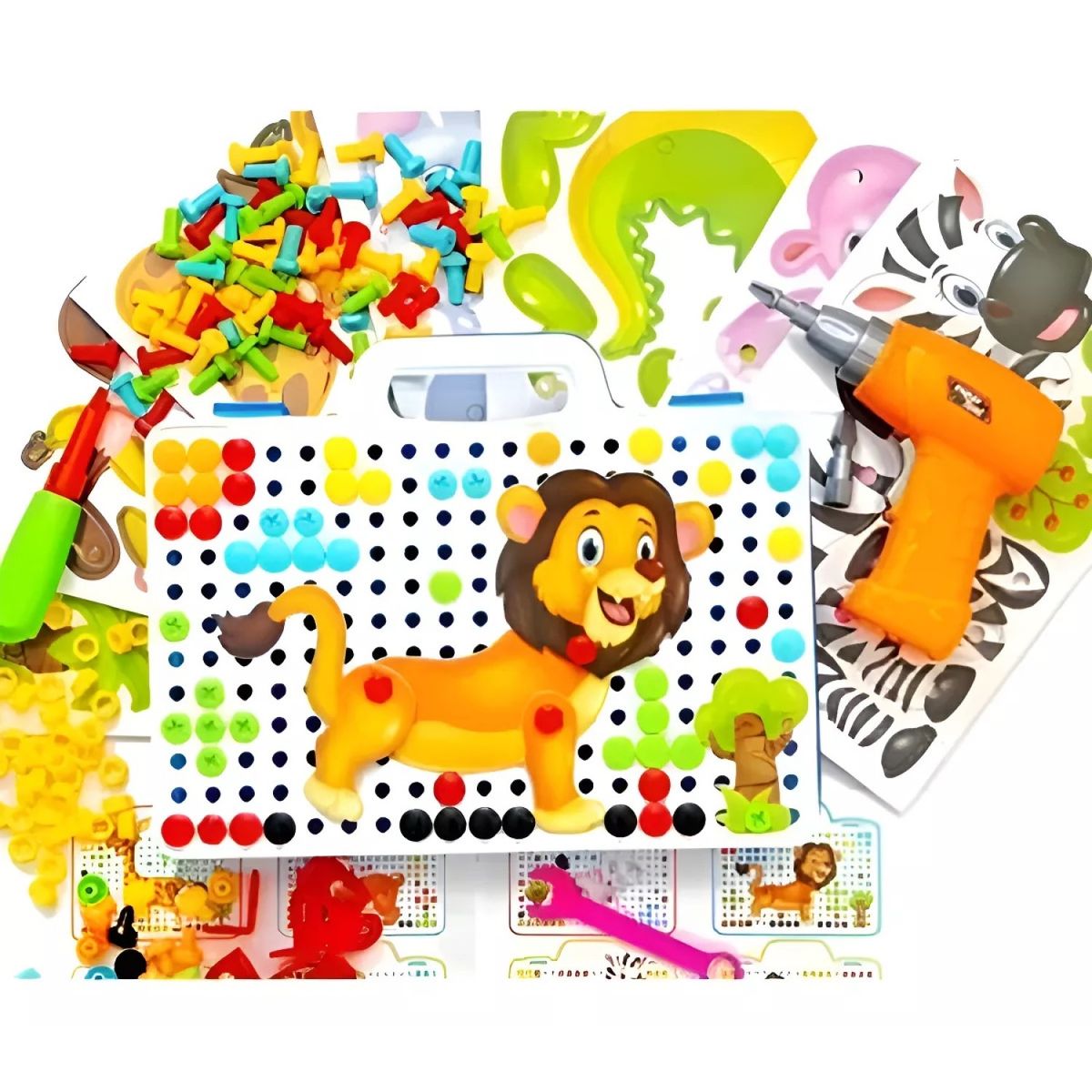 OEM - Juego Construcción Con Taladro Eléctrico Niños 55533