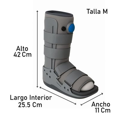 Imagen 2 del producto Bota Ortopédica Larga Cam Walker Alta Para Pie Talla M