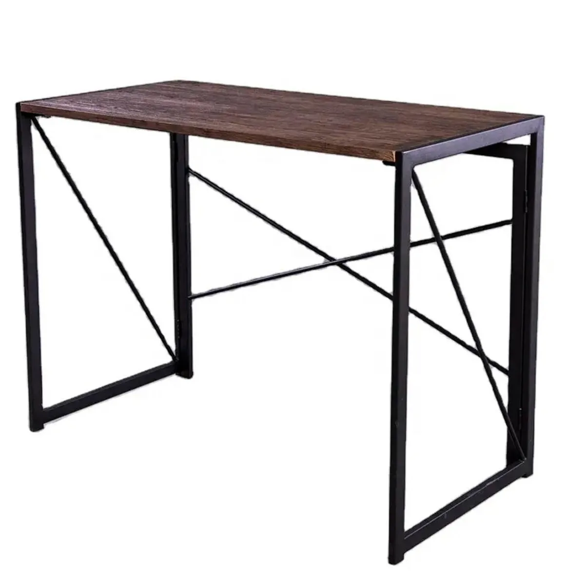 DETODOYMAS - Escritorio Arrimo 100cm Plegable ChicHome - Café Oscuro