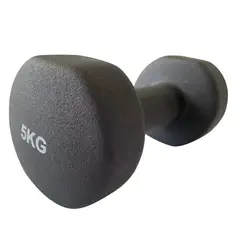BLU FIT - Mancuerna Neoprene 5 Kg Negra
